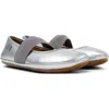 Camper Kids' Right Mary Jane Ballet Flat In Medium Gray