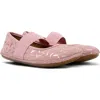 Camper Right Ballet Flats In Medium Pink