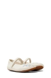 Camper Right Twins Ballet Flats In White Natural