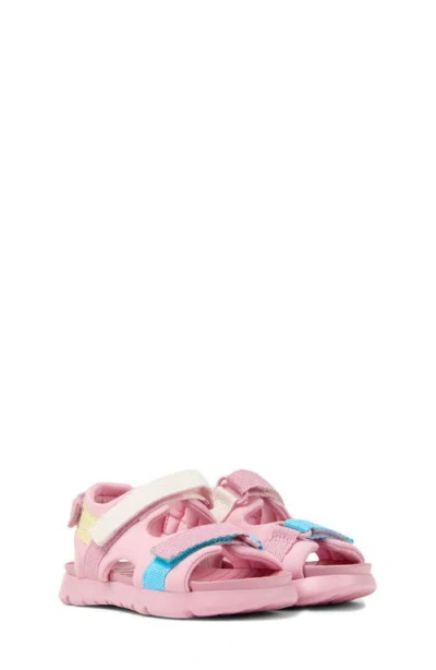 Camper Kids' Twins Mismatch Sandal In Medium Pink