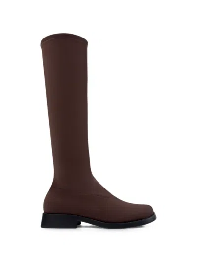 Camper Knee-high Stretch Boots In Brown
