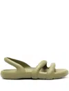 Camper Kobarah Flat Round-toe Sandals In Green