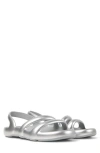 Camper Kobarah Flat Sandals In Medium Gray