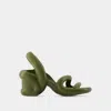 Camper Kobarah Heel Olive Green In Green