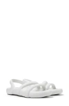 Camper Kobarah Slingback Flat Sandal In White