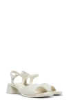 Camper Kora Ankle Strap Sandal In White Natural
