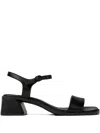 Camper Kora Block-heel Sandals In Black