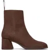 Camper Kora Zip Boots In Brown