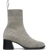 Camper 65mm Kora Knitted Ankle Boots In Gray