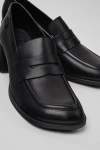 Camper 65mm Kora Leather Loafers In Black