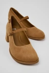 Camper Kora Leather Mary Jane Heel In Brown, Women's At Urban Outfitters