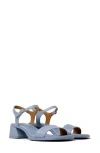 Camper Kora Leather Sandals In Blue