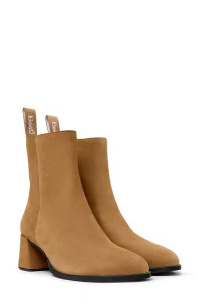 Camper Kora Square Toe Boot In Brown