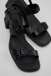 Camper Kora Strappy Leather Sandal In Black, Women's At Urban Outfitters