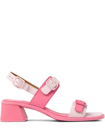 Camper Kora Twins Buckle Sandals In Pink