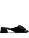 Camper Kora Bow Slide Sandal In 黑色