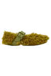 Camper Lab Karva Furry Loafers Green In Green
