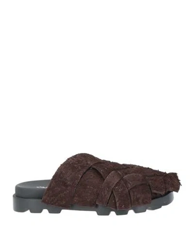 Camper Lab Man Mules & Clogs Dark Brown Size 6 Leather
