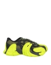 Camper Lab Man Sneakers Lime Green Size 7 Leather, Textile Fibers In Green