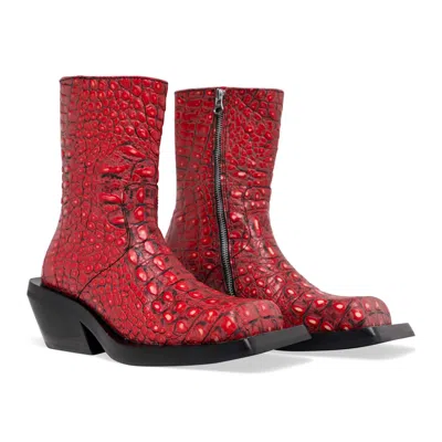 Camper Lab Quetal Boot Red In White