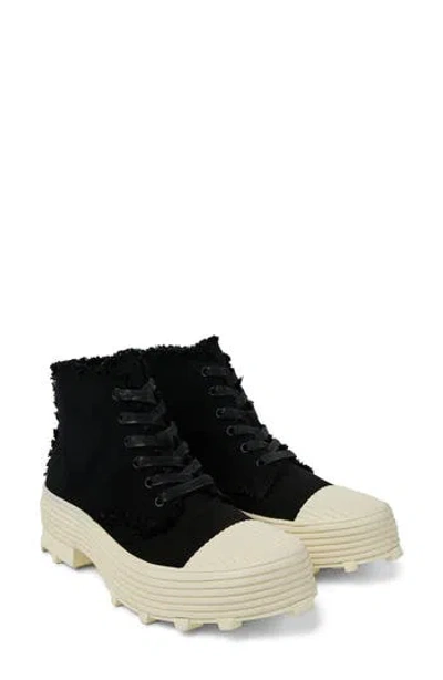 Camper Lab Traktori Lug Sole Boot In Black