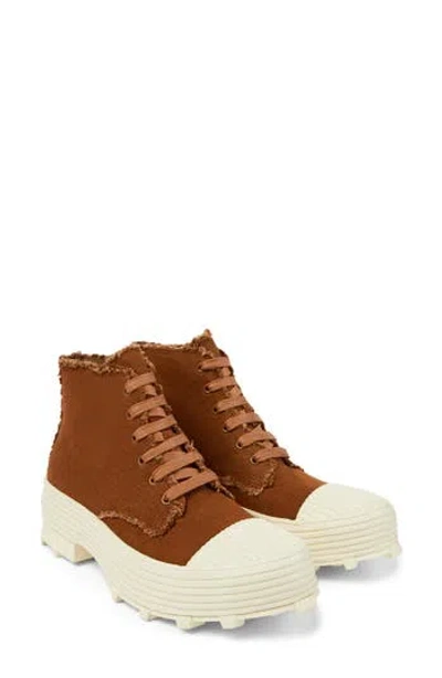Camper Lab Traktori Lug Sole Boot In Brown