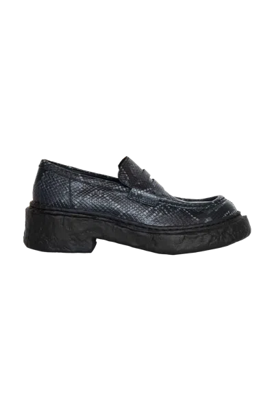 Camper Lab Vamonos Printed Python Loafer Grey In Gray