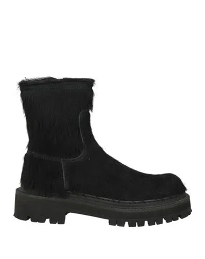 Camper Lab Woman Ankle Boots Black Size 8 Leather