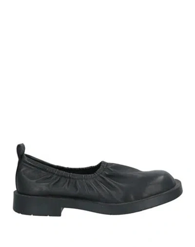 Camper Lab Woman Loafers Black Size 8 Leather In Black