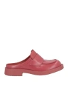 Camper Lab Woman Mules & Clogs Red Size 10 Leather In Red