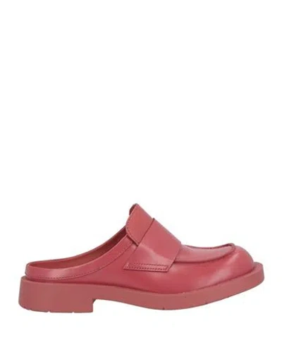Camper Lab Woman Mules & Clogs Red Size 10 Leather