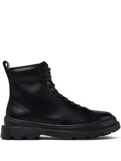 Camper Lace-up Boots In Black