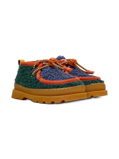 Camper Kids' Lace-up Boots In Blue