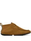 Camper Lace-up Leather Boots In Brown