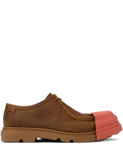 Camper Lace-up Leather Toe-cap Shoes In Brown