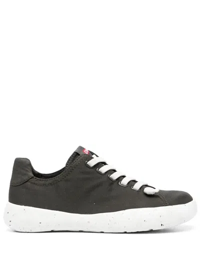 Camper Lace-up Logo-patch Sneakers In Grey