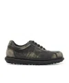 Camper Pelotas Ariel Leather Sneakers In Black