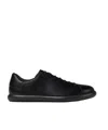 Camper Pelotas Soller Round-toe Leather Sneakers In Black