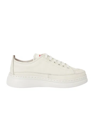Camper Lace-up Low-cut Casual Shoes In White
