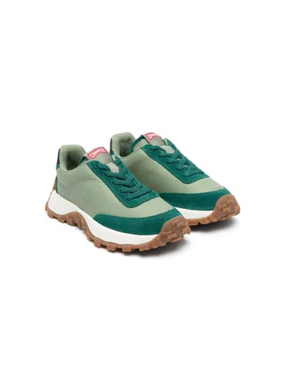 Camper Kids' Lace-up Low-top Sneakers In Green