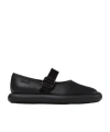 Camper Leather Ballerina Shoes In Black