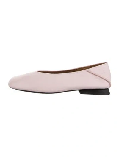 Pre-owned Camper Leather Ballet Flats In Pink