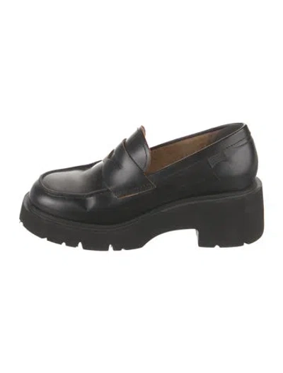 Pre-owned Camper Leather In Black