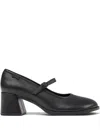 Camper Leather Block-heel Mary Jane Shoes In Black