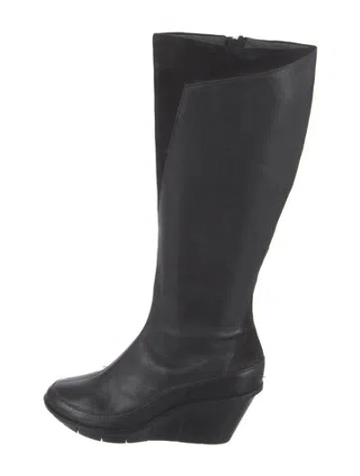 Pre-owned Camper Leather Boots In Black