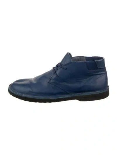 Pre-owned Camper Leather Boots In Blue
