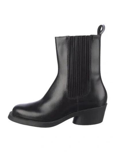 Pre-owned Camper Leather Chelsea Boots In Black