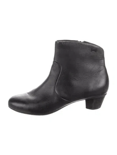 Pre-owned Camper Leather Chelsea Boots In Black