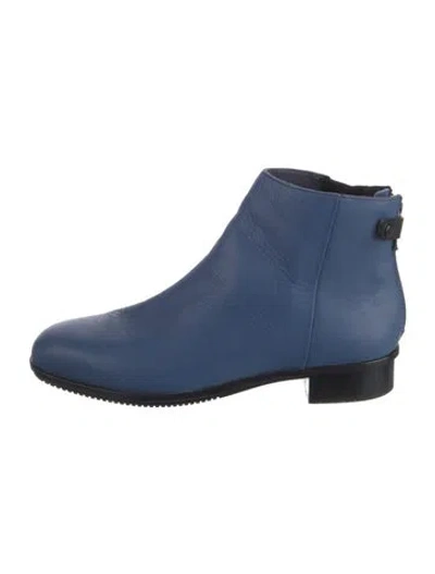 Pre-owned Camper Leather Chelsea Boots In Blue
