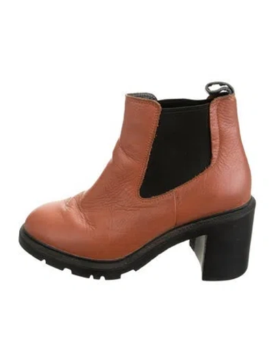 Pre-owned Camper Leather Chelsea Boots In Brown